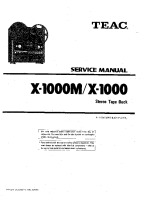Teac X-1000-Service-Manual 